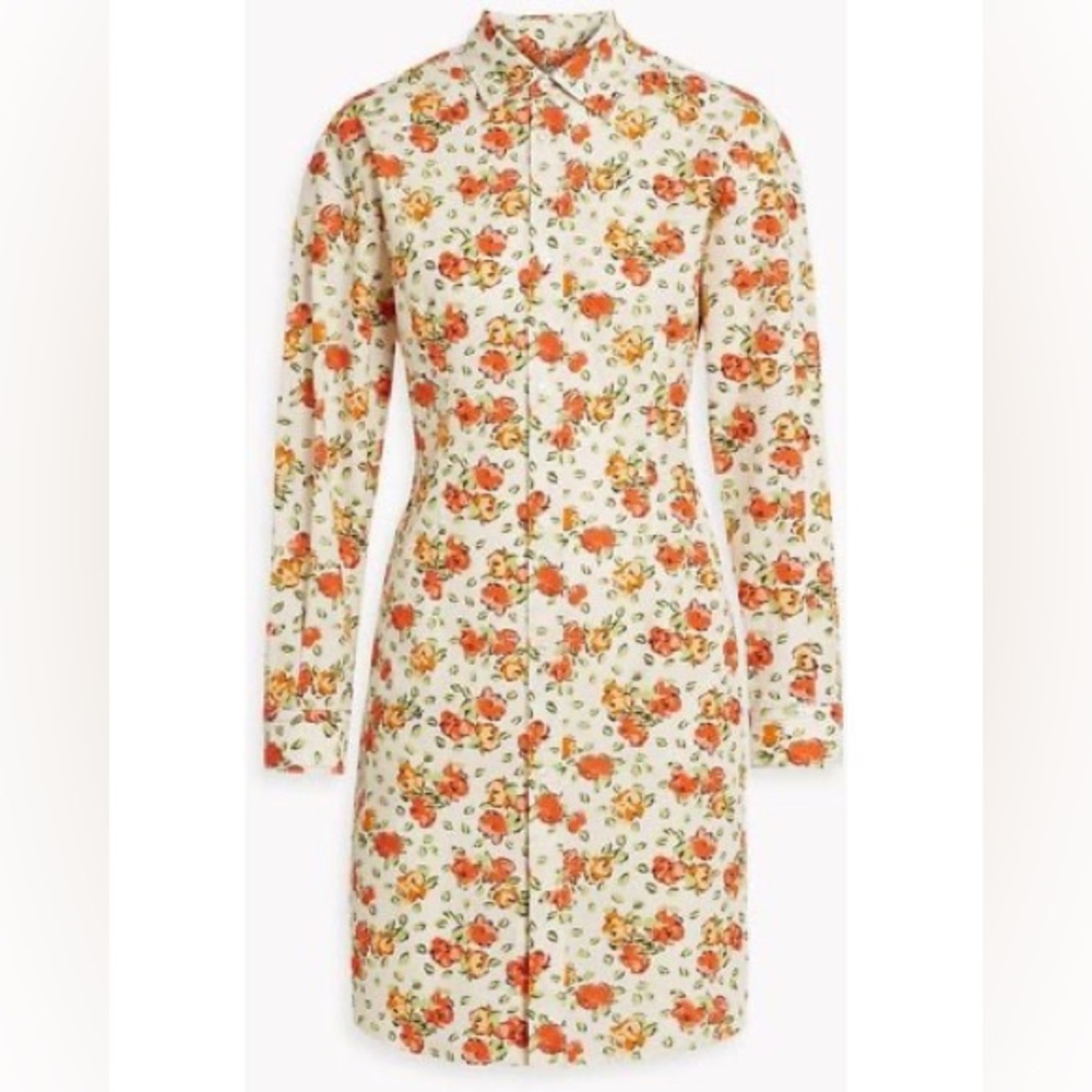 Marni SHIRT DRESS WITH FLORAL PATTERN